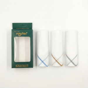 Men’s Border Handkerchief Set